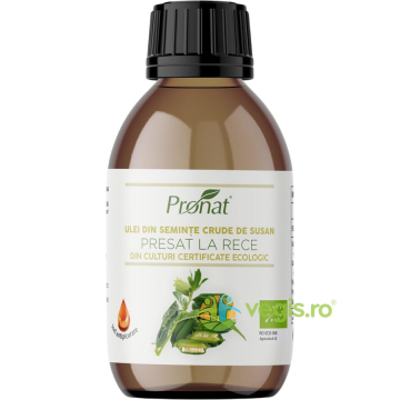 Ulei din Seminte Crude de Susan Presat la Rece Ecologic/Bio 100ml