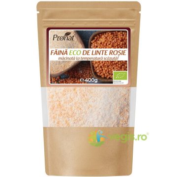 Faina din Linte Rosie Ecologica/Bio 400g
