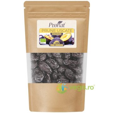 Prune Uscate fara Samburi Ecologice/Bio 600g