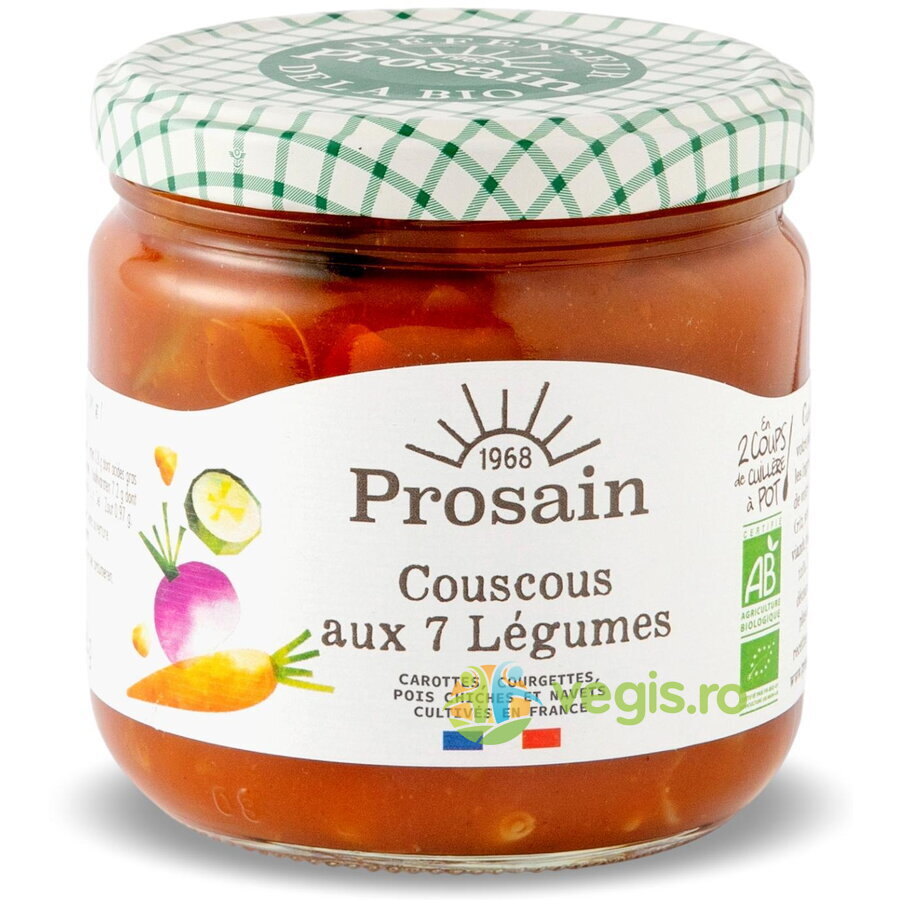 Legume Fierte pentru Cus Cus fara Gris la Borcan Ecologice/Bio 360g