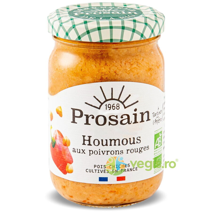 Salata Humus cu Ardei Rosu Ecologic/Bio 195g