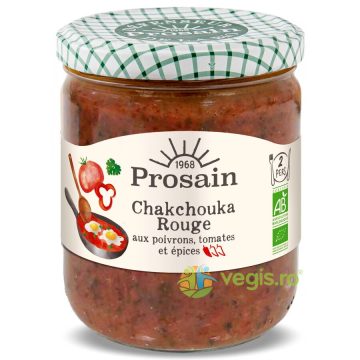 Shakshuka Rosie cu Rosii, Ardei Rosu si Condimente Ecologica/Bio 400g