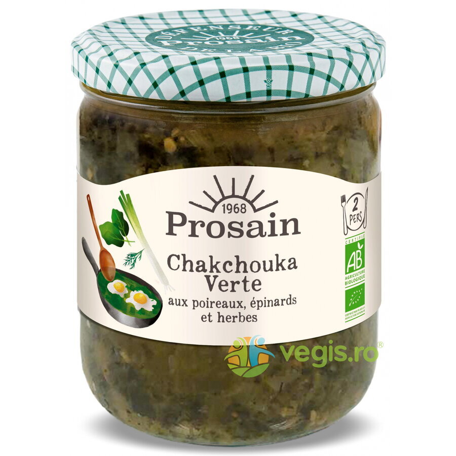Shakshuka Verde cu Praz, Spanac si Ierburi Ecologica/Bio 390g