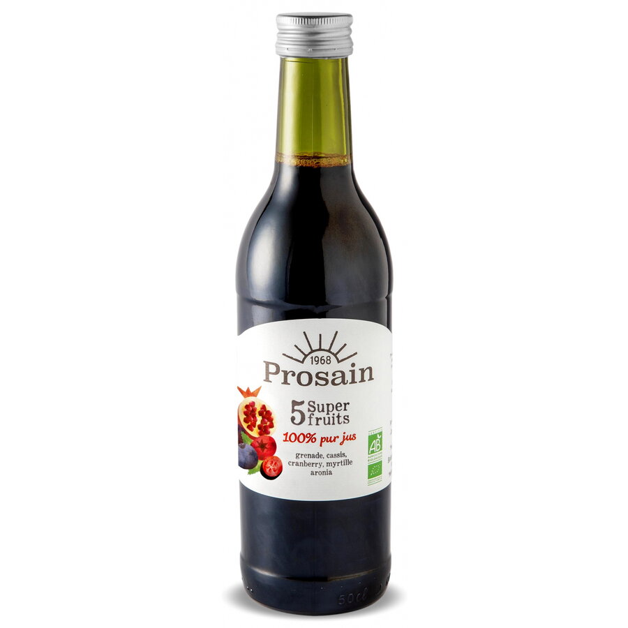 Suc din 5 Super Fructe fara Zahar Adaugat Ecologic/Bio 500ml