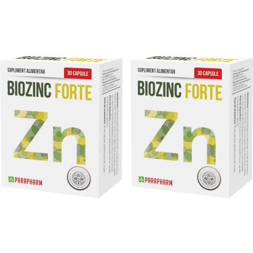 Pachet Biozinc Forte 30cps+30cps