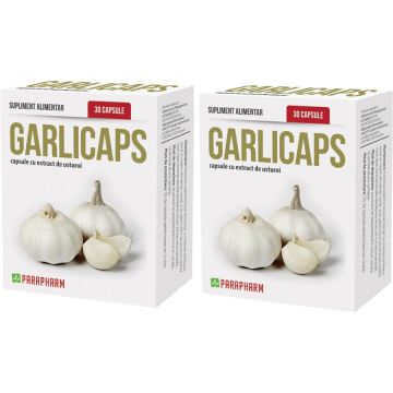 Pachet Garlicaps - Capsule Cu Extract De Usturoi 30cps+30cps