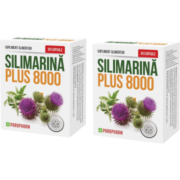Pachet Silimarina Plus 8000 30cps + 30cps