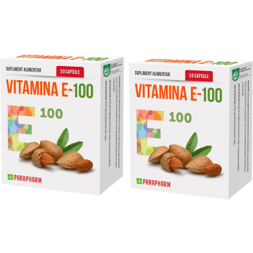 Pachet Vitamina E-100 30cps+30cps