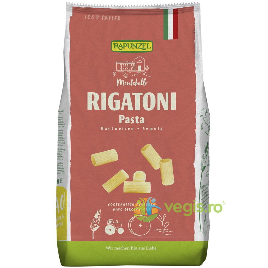 Paste Rigatoni Semola Ecologice/Bio 500g