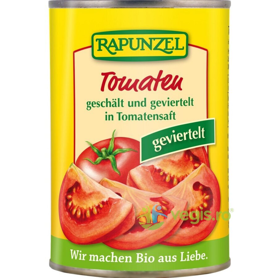 Tomate Cojite si Taiate in Doza Ecologice/Bio 400g
