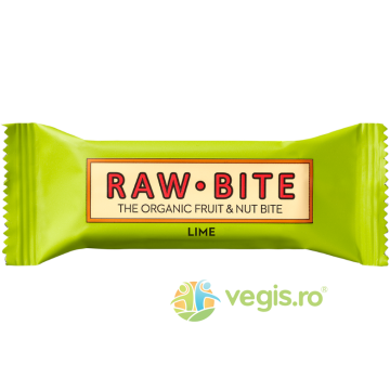 Baton Raw cu Limeta Picanta fara Zahar Adaugat si fara Gluten Ecologica/Bio 50g