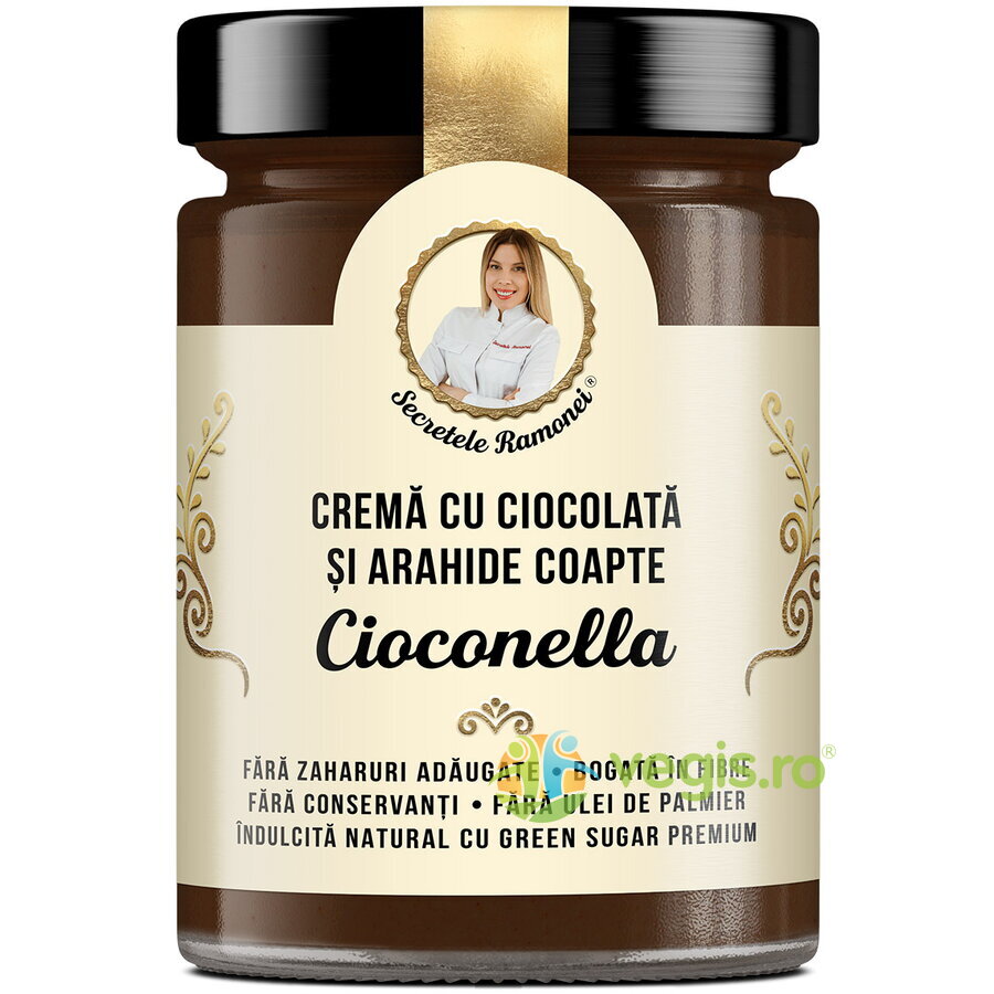 Cioconella Crema cu Ciocolata si Arahide Coapte Secretele Ramonei 350g
