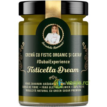 Crema cu Fistic Organic si Cataif Dubai Experience Fisticella Dream Secretele Ramonei 350g