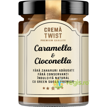 Crema Twist Caramella si Cioconella fara Zahar Adaugat Secretele Ramonei 350g