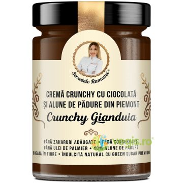 Crunchy Gianduia Crema Crunchy cu Ciocolata si Alune de Padure din Piemont Secretele Ramonei 350g