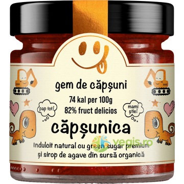 Gem de Capsuni fara Zahar Adaugat Secretele Evei 250g