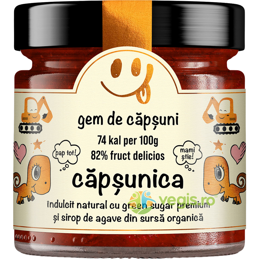 Gem de Capsuni fara Zahar Adaugat Secretele Evei 250g