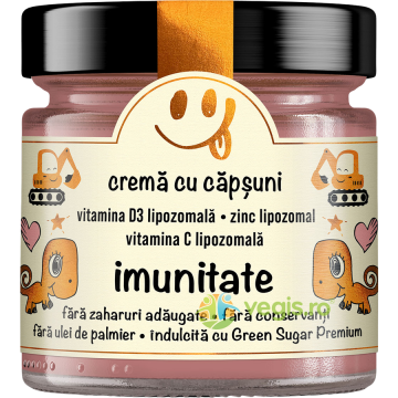 Imunitate Crema cu Capsuni si Vitamine fara Zahar Adaugat Secretele Evei 250g