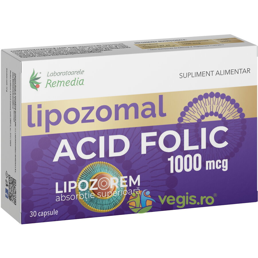 Acid Folic Lipozomal 1000mcg 30cps
