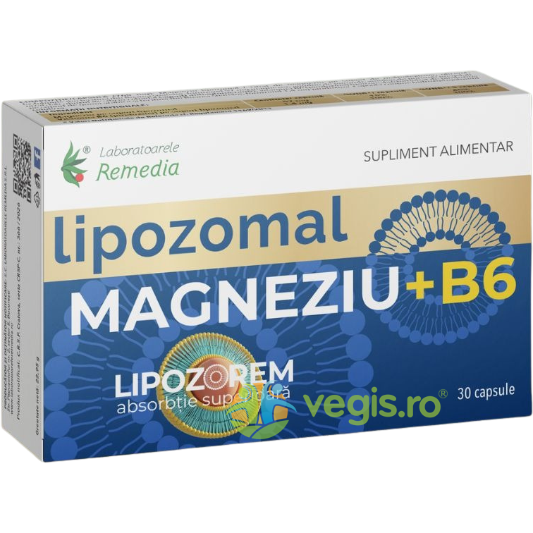 Lipozomal Magneziu + B6 30cps