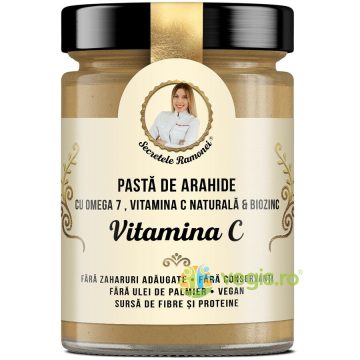 Pasta de Arahide cu Omega 7, Vitamina C Naturala si Biozinc Secretele Ramonei 350g