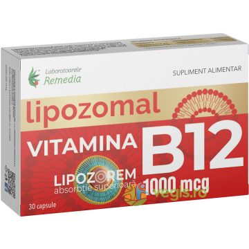 Vitamina B12 Lipozomala 1000mcg 30cps