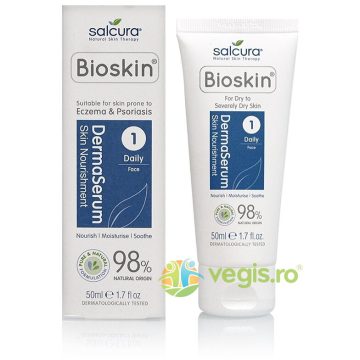 Dermaserum - Ser Facial Super Hidratant pentru Ten Predispus la Eczeme, Psoriazis sau Mancarimi 50ml