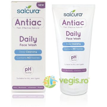 Antiac - Gel Curatare pentru Tenul cu Acnee, Puncte Albe sau Negre, Toate Tipurile de Ten 150ml
