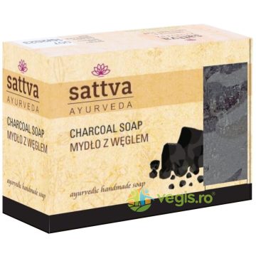 Sapun Ayurvedic cu Carbune (Charcoal) 125g