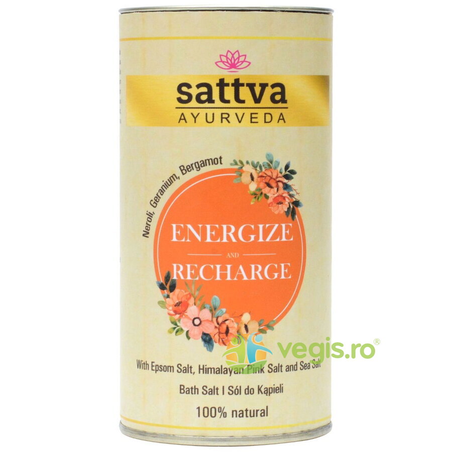 Sare de Baie Energizanta cu Sare Epsom Energize & Recharge 300g