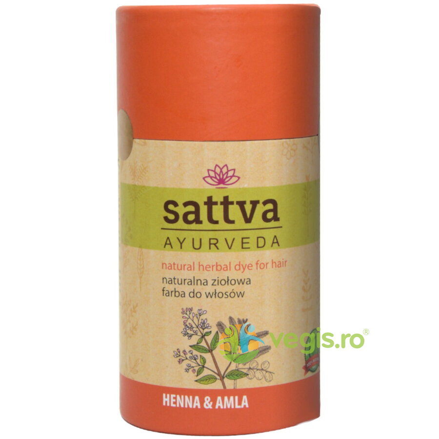 Vopsea de Par Henna si Amla (Roscat Inchis) 150g