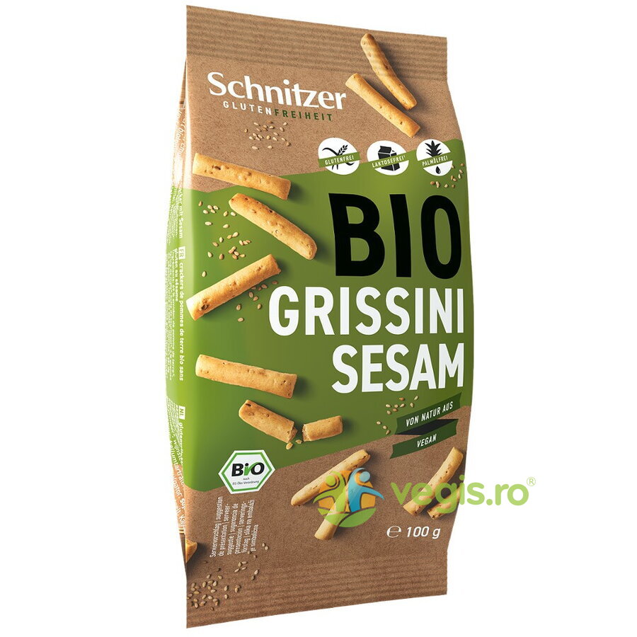 Mini Grisine cu Susan fara Gluten Ecologice/Bio 100g