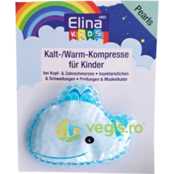 Compresa Rece/Cald cu Perle Termice pentru Copii Balena