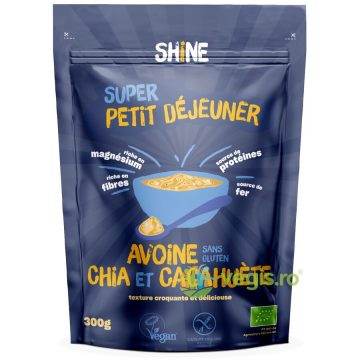 Cereale Instant cu Ovaz, Chia si Arahide fara Gluten Ecologice/Bio 300g