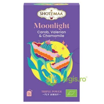 Ceai cu Valeriana, Carob si Musetel Fly Away-Moonlight Ecologic/Bio 16dz
