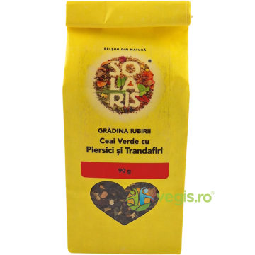 Ceai Verde cu Piersici si Trandafiri Gradina Iubirii 90g