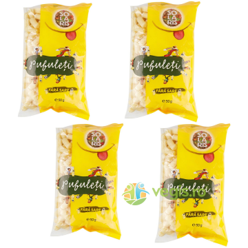 Pachet Pufuleti fara Sare: 4 x 50g