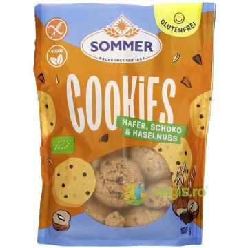 Biscuiti cu Ovaz, Ciocolata si Alune fara Gluten Ecologici/Bio 125g