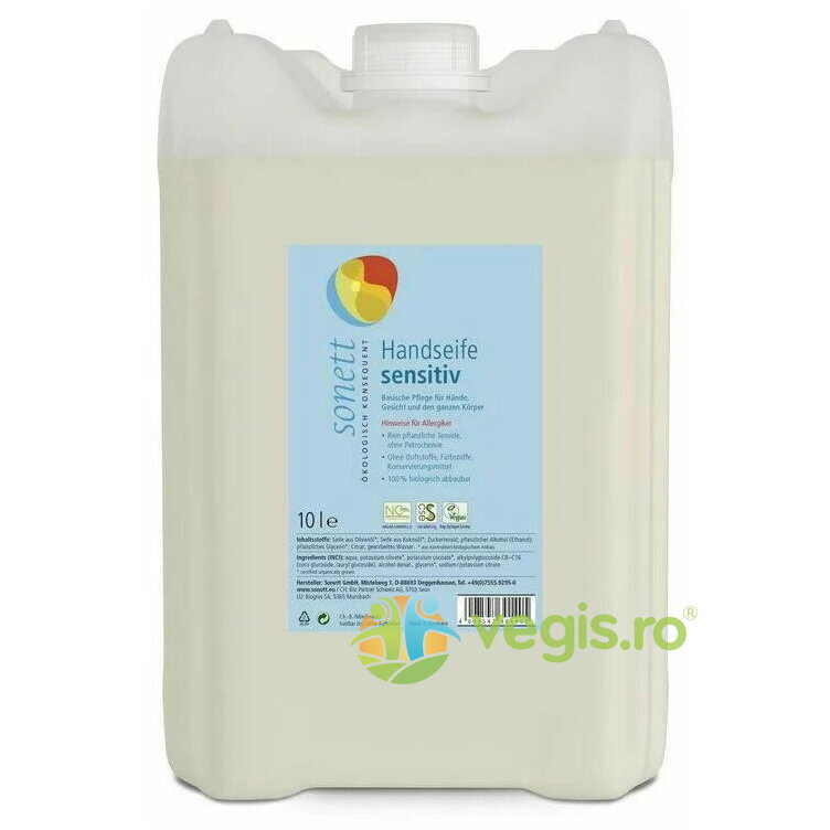 Sapun Lichid si Gel de Dus Sensitive Bio 10L