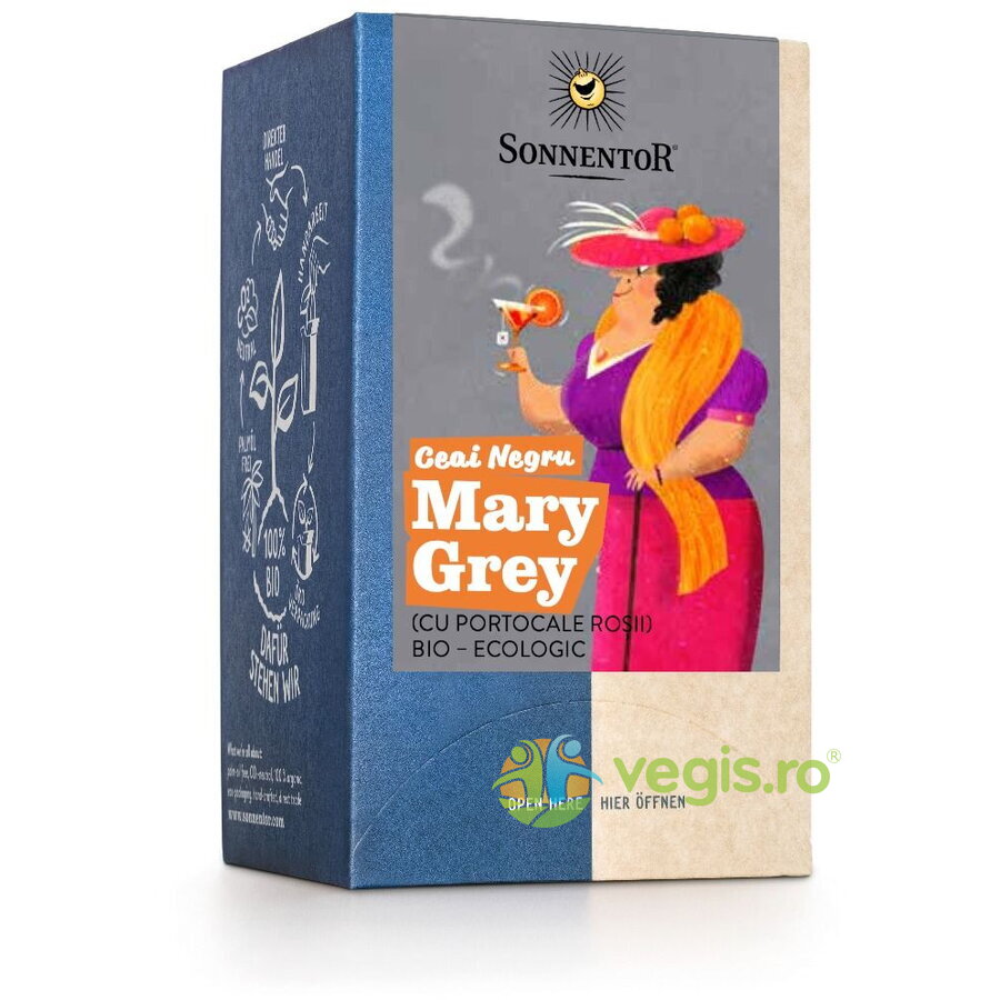 Ceai Negru Mary Grey cu Portocale Rosii Ecologic/Bio 90g