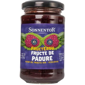 Gem de Fructe de Padure Indulcit cu Suc de Mere Fructerou Ecologic/Bio 250g