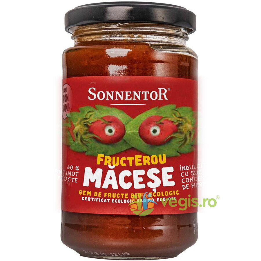 Gem de Macese Indulcit cu Suc de Mere Fructerou Ecologic/Bio 250g