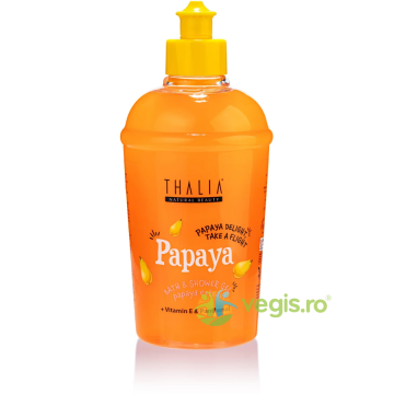 Gel de Dus cu Extract de Papaya + Vitamina E + Pantenol Papaya Delight Take a Flight 400ml