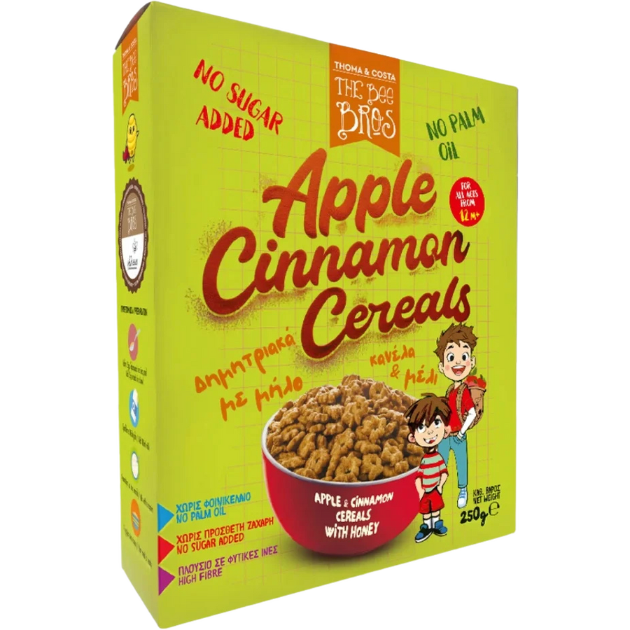 Cereale Crocante Ineluse cu Mar, Scortisoara si Miere fara Zahar 250g