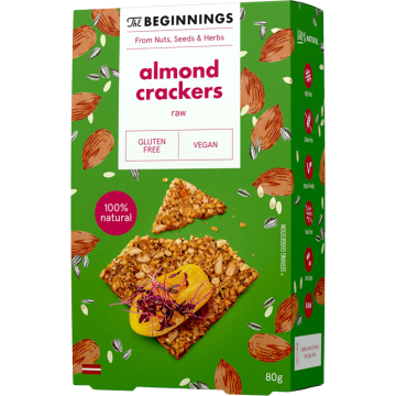 Crackers cu Migdale Raw fara Gluten 80g