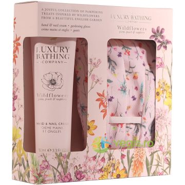 Set Cadou Perfect Duo Crema pentru Maini si Unghii 100ml + Manusi pentru Gradinarit cu Print 1buc