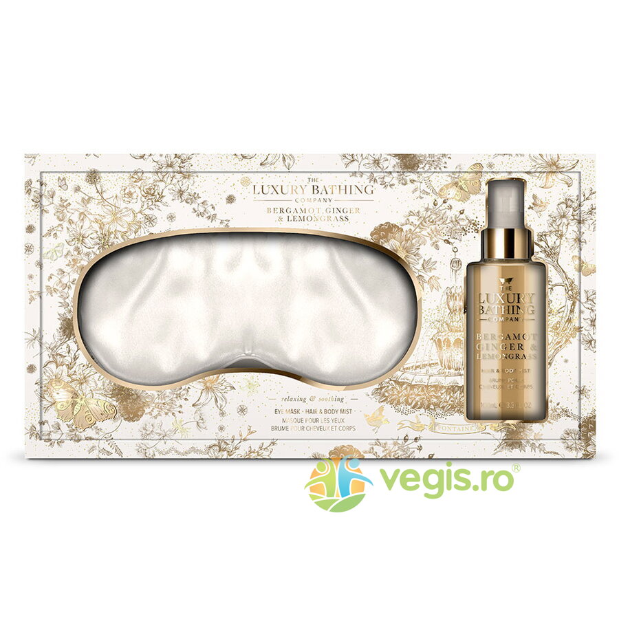 Set Cadou Perfect Nights Sleep Masca Matasoasa pentru Ochi 1buc + Spray Parfumant pentru Par si Corp 100ml