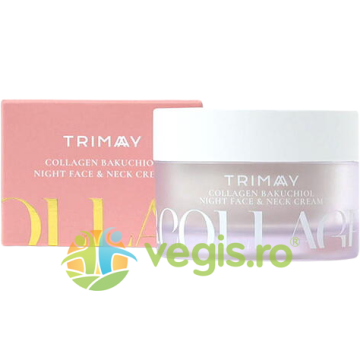 Crema Anti-Aging de Noapte pentru Fata si Gat Collagen Bakuchiol 50ml