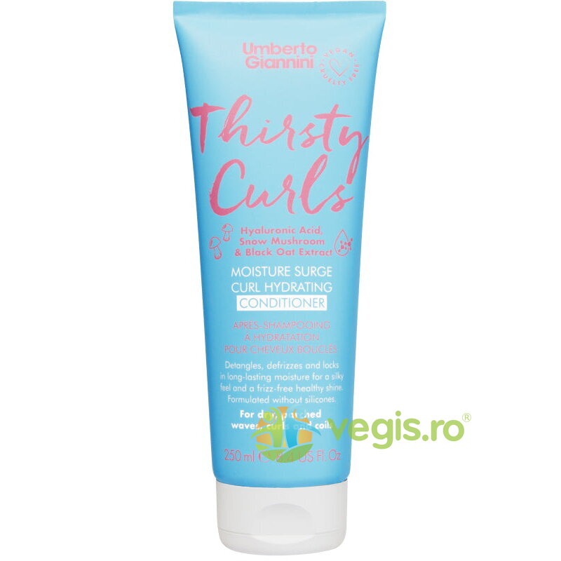 Balsam Hidratant pentru Parul Cret Uscat cu Acid Hialuronic Thirsty Curls 250ml