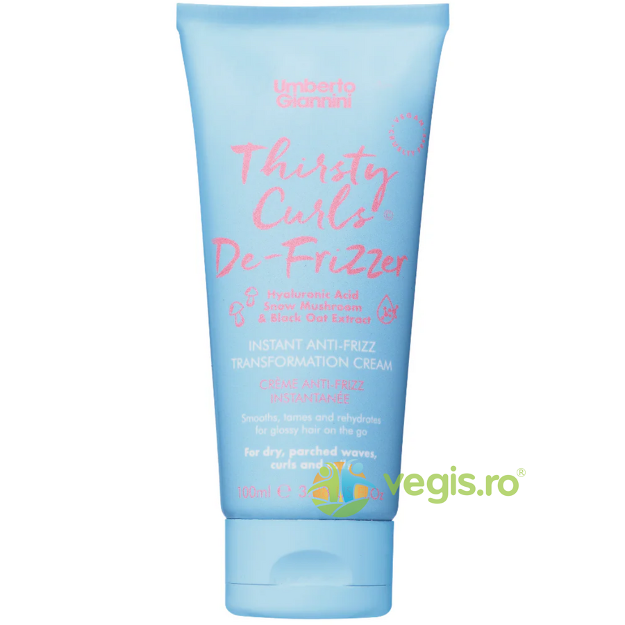 Crema Leave-In pentru Netezirea Buclelor cu Efect Anti-Frizz Thirsty Curls De-Frizzer 100ml